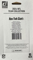 New York Giants 2024 Donruss Factory Sealed Team Set Featuring Eli Manning and Rated Rookie Cards of Malik Nabers, Theo Johnson and Tyrone Tracy Plus