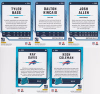 Buffalo Bills 2024 Donruss Factory Sealed Team Set with Josh Allen Plus Rated Rookie Cards of Keon Coleman and Ray Davis
