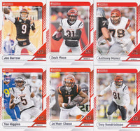 Cincinnati Bengals 2024 Donruss Factory Sealed Team Set Featuring Joe Burrow Ja'Marr Chase and Trey Hendrickson Plus 3 Rated Rookie Cards