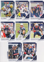 New England Patriots 2024 Donruss Factory Sealed Team Set Featuring 5 Rated Rookie Cards including Drake Maye Rookie Card #379 with Christian Gonzalez, Rhamondre Stevenson and Mike Vrabel Plus