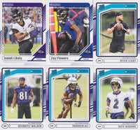 Baltimore Ravens 2024 Donruss Factory Sealed Team Set Featuring Lamar Jackson, Derrick Henry and Zay Flowers with 4 Rated Rookie Cards Plus