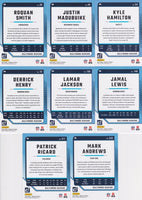 Baltimore Ravens 2024 Donruss Factory Sealed Team Set Featuring Lamar Jackson, Derrick Henry and Zay Flowers with 4 Rated Rookie Cards Plus