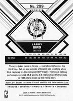 Larry Bird 2024 2025 HOOPS Basketball Series Mint Tribute Card #299