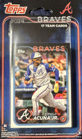 Atlanta Braves 2024 Topps Factory Sealed 17 Card Team Set Featuring Ronald Acuna and Matt Olson Plus