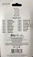 Boston Red Sox 2024 Topps Factory Sealed 17 Card Team Set with Rafael Devers and 4 Rookie Cards including David Hamilton Plus