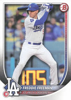 Los Angeles Dodgers 2025 Bowman Series 16 Card Team Set made by Topps Featuring Yoshinobu Yamamoto, Shohei Ohtani, Freddie Freeman, Mookie Betts, Rookies and Prospect Cards