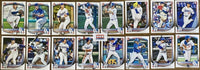 Los Angeles Dodgers 2025 Bowman Series 16 Card Team Set made by Topps Featuring Yoshinobu Yamamoto, Shohei Ohtani, Freddie Freeman, Mookie Betts, Rookies and Prospect Cards