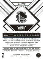 Stephen Curry 2024 2025 Hoops Basketball Series Mint Tribute Card #282