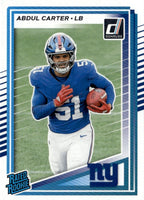 New York Giants 2025 Donruss Factory Sealed Team Set Featuring Rated Rookie Cards of Jaxson Dart, Cam Skattebo and Abdul Carter Plus