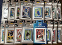 2025 DONRUSS Football COMPLETE Run of 32 Different Individual Team Sets including Chiefs, Patriots, Cowboys, Packers, Jaguars, Bears and 26 Others