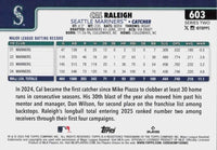 Seattle Mariners 2025 Topps Complete Mint 19 Card Hand Collated Team Set Featuring Cal Raleigh and Julio Rodríguez with Rookie Cards of Tyler Locklear, Ryan Bliss and Troy Taylor Plus