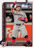 Washington Nationals 2025 Topps Complete Mint Hand Collated 20 Card Team Set Featuring Rookie Cards of Dylan Crews, Andres Chaparro, James Wood, DJ Herz, Zach Brzykcy and Darren Baker Plus