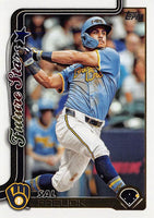 Milwaukee Brewers 2025 Topps Complete Mint Hand Collated 21 Card Team Set Featuring Joey Ortiz and Sal Frelick Future Stars Cards, Christian Yelich and Carlos Rodriguez and Isaac Collins Rookie Cards Plus