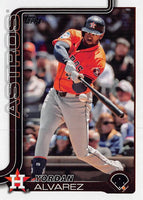 Houston Astros 2025 Topps Complete Mint Hand Collated 21 Card Team Set with Jose Altuve, Jeremy Peña, Yordan Alvarez, Justin Verlander and Rookie Cards of Pedro León, Shay Whitcomb and Zach Dezenzo Plus