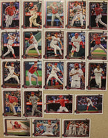 Los Angeles Angels 2025 Topps Complete Mint Hand Collated 22 Card Team Set Featuring Mike Trout and 6 Rookie Cards including Jack Kochanowicz, Niko Kavadas, Gustavo Campero, Caden Dana, Samuel Aldegheri and Bryce Teodosio PLUS