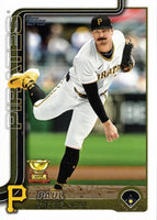 Pittsburgh Pirates 2025 Topps Complete Mint 22 Card Hand Collated Team Set Featuring Paul Skenes Topps All Star Rookie Cup Card and Rookie Cards of Billy Cook, Mike Burrows and Nick Yorke Plus