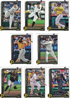 Pittsburgh Pirates 2025 Topps Complete Mint 22 Card Hand Collated Team Set Featuring Paul Skenes Topps All Star Rookie Cup Card and Rookie Cards of Billy Cook, Mike Burrows and Nick Yorke Plus