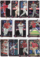 Los Angeles Angels 2025 Topps Complete Mint Hand Collated 22 Card Team Set Featuring Mike Trout and 6 Rookie Cards including Jack Kochanowicz, Niko Kavadas, Gustavo Campero, Caden Dana, Samuel Aldegheri and Bryce Teodosio PLUS