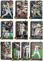 San Diego Padres 2025 Topps Complete Mint 22 Card Team Set Featuring Manny Machado, Yu Darvish, Xander Bogaerts, Fernando Tatis Jr with Rookie Cards of Sean Reynolds and Brandon Lockridge Plus