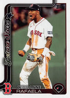 Boston Red Sox 2025 Topps Complete Mint 23 Card Team Set Featuring Trevor Story, Alex Bregman, Jarren Duran and Ceddanne Rafaela with Nick Sogard, Richard Fitts and Zach Penrod Rookie Cards Plus