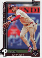 Philadelphia Phillies 2025 Topps Complete Mint 23 Card Team Set Featuring Bryce Harper, Kyle Schwarber and Trea Turner with Rookie Cards of Tyler Phillips, Seth Johnson and Michael Mercado Plus