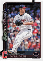 Cleveland Guardians 2025 Topps Complete Mint 25 Card Hand Collated Team Set Featuring Gavin Williams Future Stars and José Ramírez with 6 Rookie Cards including Connor Gillispie and Andrew Walters Plus