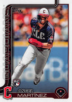 Cleveland Guardians 2025 Topps Complete Mint 25 Card Hand Collated Team Set Featuring Gavin Williams Future Stars and José Ramírez with 6 Rookie Cards including Connor Gillispie and Andrew Walters Plus