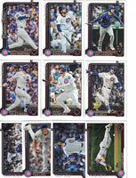 Chicago Cubs 2025 Topps Complete Mint Hand Collated 23 Card Team Set Featuring Pete Crow Armstrong and Dansby Swanson with Rookie Cards of Jack Neely and Kevin Alcántara Plus