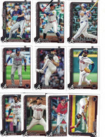 Atlanta Braves 2025 Topps Complete Mint Hand Collated 25 Card Team Set Featuring Ozzie Albies, Ronald Ocuna, Chris Sale and Matt Olson with 4 Rookie Cards including Spencer Schwellenbach Plus