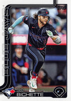 Toronto Blue Jays 2025 Topps Complete Mint Hand Collated 25 Card Team Set Featuring George Springer, Vladimir Guerrero Jr and Bo Bichette with 8 ROOKIE Cards including Luis De Los Santos, Orelvis Martinez and Jake Bloss Plus
