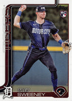 Detroit Tigers 2025 Topps Complete Mint 29 Card Hand Collated Team Set Featuring Tarik Skubal, Kenta Maeda and Javier Báez with 8 Rookie Cards Including Trey Sweeney, Jace Jung and Jackson Jobe Plus