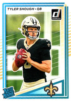 New Orleans Saints 2025 Donruss Factory Sealed Team Set Featuring Hall of Famer Drew Brees with Rated Rookie Cards of Tyler Shough, Devin Neal and Kelvin Banks Jr. Plus