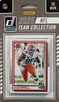 Cleveland Browns 2025 Donruss Factory Sealed 16 Card Team Set Featuring 7 Rated Rookie Cards with Shedeur Sanders, Mason Graham and Carson Schwesinger Plus 4 Others