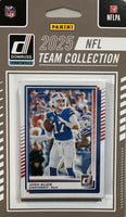 Buffalo Bills 2025 Donruss Factory Sealed 12 Card Team Set Featuring Josh Allen and Jim Kelly with 3 Rated Rookie Cards Plus