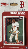 Boston Red Sox 2025 Topps Factory Sealed 17 Card Team Set Featuring Ceddanne Rafaela, Jarren Duran and Trevor Story with Rookie Cards of Richard Fitts and Nick Sogard Plus