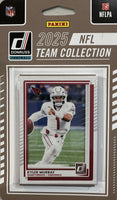 Arizona Cardinals 2025 Donruss Factory Sealed Team Set Featuring Kyler Murray and Will Johnson Rated Rookie Card Plus