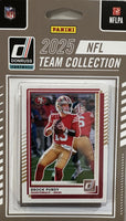 San Francisco 49ers 2025 Donruss Factory Sealed 14 Card Team Set Featuring Brock Purdy, Christian McCaffrey and George Kittle with 4 Rated Rookie Cards Plus
