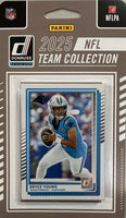 Carolina Panthers 2025 Donruss Factory Sealed Team Set Featuring Bryce Young and Luke Kuechly with 3 Rated Rookie Cards Plus