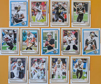 New Orleans Saints 2025 Donruss Factory Sealed Team Set Featuring Hall of Famer Drew Brees with Rated Rookie Cards of Tyler Shough, Devin Neal and Kelvin Banks Jr. Plus