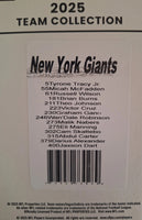 New York Giants 2025 Donruss Factory Sealed Team Set Featuring Rated Rookie Cards of Jaxson Dart, Cam Skattebo and Abdul Carter Plus
