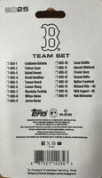 Boston Red Sox 2025 Topps Factory Sealed 17 Card Team Set Featuring Ceddanne Rafaela, Jarren Duran and Trevor Story with Rookie Cards of Richard Fitts and Nick Sogard Plus