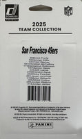 San Francisco 49ers 2025 Donruss Factory Sealed 14 Card Team Set Featuring Brock Purdy, Christian McCaffrey and George Kittle with 4 Rated Rookie Cards Plus
