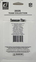 Tennessee Titans 2025 Donruss Factory Sealed Team Set Featuring Rated Rookie Cards of Cam Ward, Elic Ayomanor, Gunnar Helm, Kalel Mullings, Oluwafemi Oladejo and Chimere Dike
