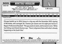 Chicago White Sox 2026 Topps Complete Mint Hand Collated 18 Card Team Set Featuring Rookie Cards of Colson Montgomery and Munetaka Murakami Plus
