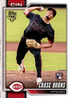 Cincinnati Reds 2026 Topps Complete Mint 22 Card Team Set Featuring Rookie Cards of Zach Maxwell, Will Banfield, Chase Burns and Sal Stewart