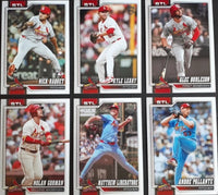 St. Louis Cardinals 2026 Topps Complete Mint Hand Collated 22 Card Team Set with Rookie Cards of Nathan Church, Jimmy Crooks, César Prieto and Nick Raquet