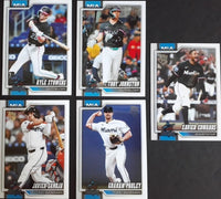Miami Marlins 2026 Topps Complete Mint Hand Collated 20 Card Team Set with Rookie Cards of Jakob Marsee, Maximo Acosta, Troy Johnston, Heriberto Hernández and Josh Simpson Plus