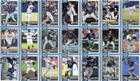 Tampa Bay Rays 2026 Topps Complete Mint 21 Card Hand Collated Team Set with Rookie Cards of Carson Williams, Brian Van Belle, Bob Seymour, Joe Rock, Ian Seymour and Tristan Peters Plus