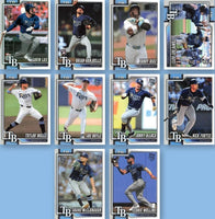 Tampa Bay Rays 2026 Topps Complete Mint 21 Card Hand Collated Team Set with Rookie Cards of Carson Williams, Brian Van Belle, Bob Seymour, Joe Rock, Ian Seymour and Tristan Peters Plus