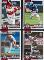 Washington Nationals 2026 Topps Complete Mint Hand Collated 22 Card Team Set Featuring 7 Rookie Cards Plus